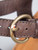 Miu Miu Brown Leather & Suede Wedge Sandals