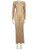 Santa Brands Gold Rhinestone Maxi Dress
