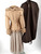 Roberto Cavalli Beige Silk Mink Trim Jacket