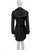 Burberry Black Wool Mid Length Trench Coat