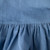 Beulah Blue Corduroy Ruffle Midi Dress