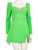 Self-Portrait Green Crystal Trim Dress