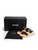 Chanel Black Leather Chain Detail Wedge Slides