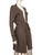 Max Mara Brown Silk Knitted Cardigan