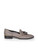 Stuart Weitzman Silver Metallic Tassel Loafers
