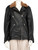 All Saints Black Faux Fur Leather Biker Jacket