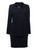 Chanel Skirt Suit Set Vintage Black, Wool