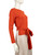 Carolina Herrera Orange Wool Waist Wrap Top Carolina Herrera Orange Wool Waist Wrap Top