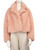 Stand Studio Pink Faux Fur Cropped Janet Jacket Stand Studio Pink Faux Fur Cropped Janet Jacket