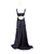 A.L.C. Navy Pleated Skirt Maxi Dress