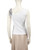 Chanel White Bow Strap Ruffle CC Tank Top Chanel White Bow Strap Ruffle CC Tank Top