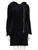 Sandro Brown & Navy Lamb Shearling Reversible Coat