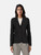 Dondup Black Satin Lapel Single Breasted Blazer
