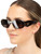 Prada Brown Tortoiseshell Rectangular Frame Sunglasses Prada Brown Tortoiseshell Rectangular Frame Sunglasses