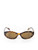 Prada Brown Tortoiseshell Oval Tinted Sunglasses
