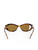Prada Brown Tortoiseshell Oval Tinted Sunglasses