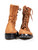 Stuart Weitzman Brown Suede Lace Up Combat Boots