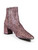 Saint Laurent Purple Glitter Heeled Ankle Boots