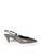 Saint Laurent Anthracite Leather Slingback Heels Saint Laurent Anthracite Leather Slingback Heels