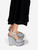 Charlotte Olympia Silver Glitter Platform Heels
