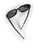 Prada Black Rectangular Tinted Frame Sunglasses