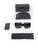 Prada Black Marble Pattern Square Sunglasses
