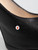 Saint Laurent Black Leather Almond Platform Pumps