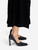 Gucci Black Satin Horse Bit Pumps