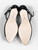 DÔEN Black Leather Peep Toe Sandals