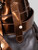 Burberry Black & Bronze Leather Tote Bag