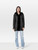 Maje Black Reversible Shearling Hooded Coat