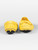Prada Yellow Saffiano Leather Loafers