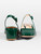 Gianvito Rossi Green Patent Square Toe Heels
