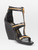 Tom Ford Black Zip Detail Wedge Heel Sandals