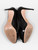 Prada Black Peep Toe Patent Heels