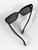 Victoria Beckham Black Rectangle Tinted Logo Sunglasses