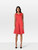 Jil Sander Red Silk Knee Length Dress Jil Sander Red Silk Knee Length Dress