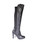 Stuart Weitzman Black Leather & Stretch Heel Boots