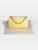 Tory Burch Yellow Leather Fleming Convertible Shoulder Bag