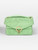 Sandro Green Raffia YZA Shoulder Bag