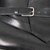 Saint Laurent Black Leather Buckle Strap Ankle Boots