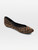 Burberry Black & Brown Patent Woven Flats