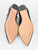 Aquazzura Black Leather Christy Flats