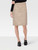 Versace Beige Python Embossed Skirt