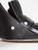 Gucci Black Leather Marmont Fringed Heel Loafers