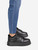 Prada Black Leather Shearling Lined Trainers