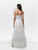 Selezza London White Bridal One Shoulder Tulle Top