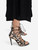 Aquazzura Black & White Water Snake Lace Up Sandals