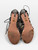 Aquazzura Black & White Water Snake Lace Up Sandals