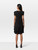 Valentino Garavani Black Bow Hem Midi Dress